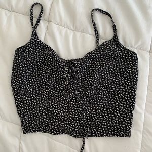 3/25$💙 L.A. Hearts Crop Tank Top w/ Flower Print